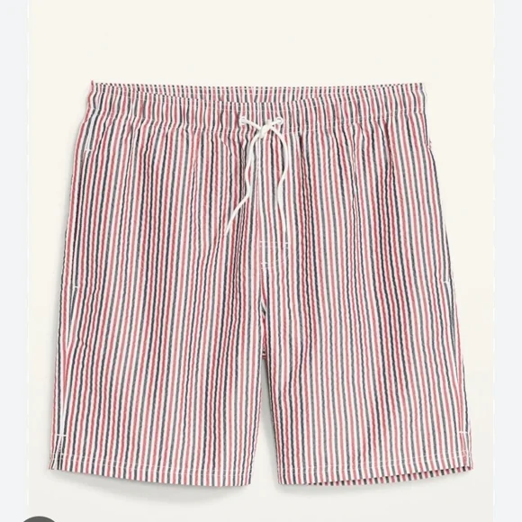 Old Navy Swim Old Navystripe Seersucker Swim Trunks Shorts